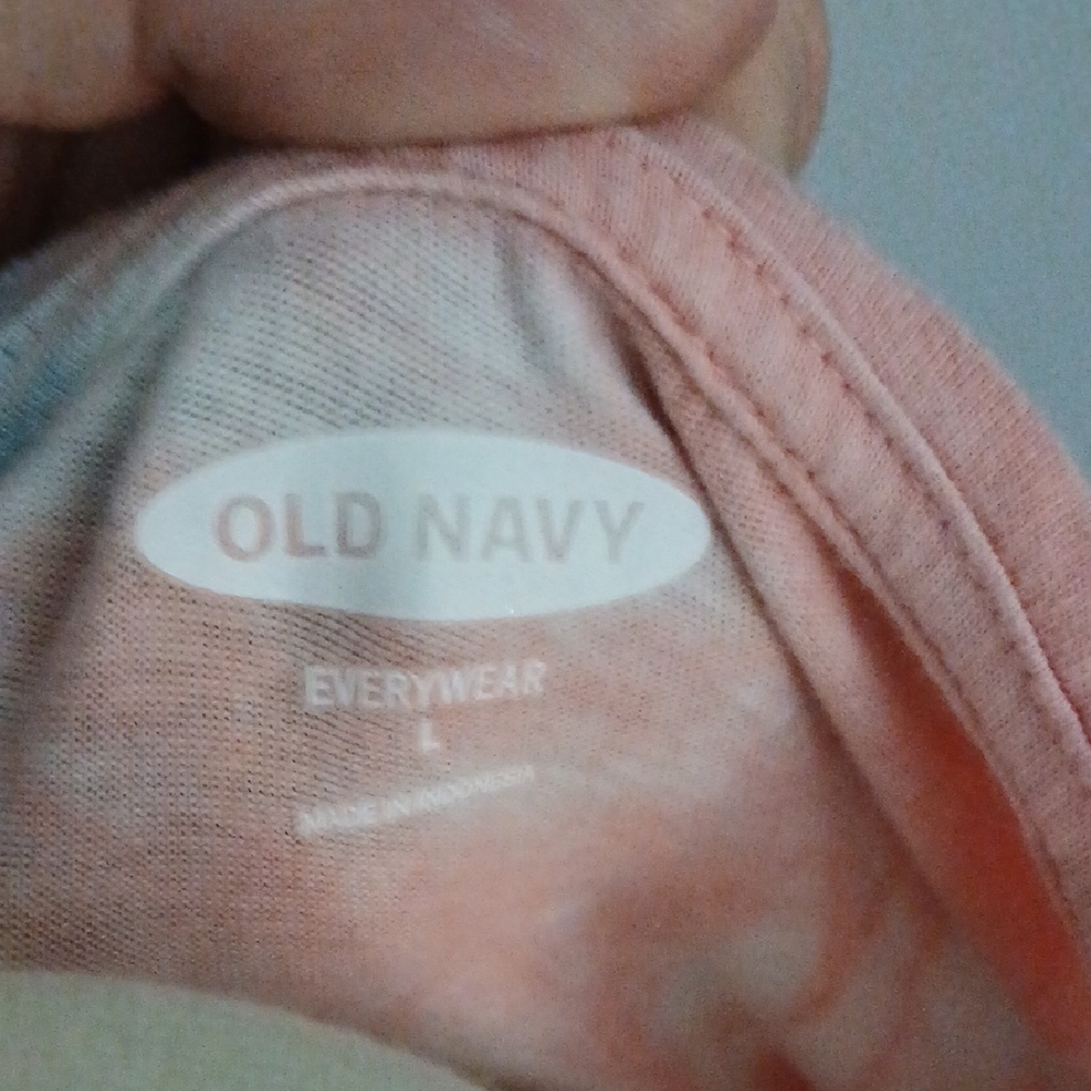 Old Navy Pink and Blue Tank Top Tie-Dye Style - Picture 2 of 6
